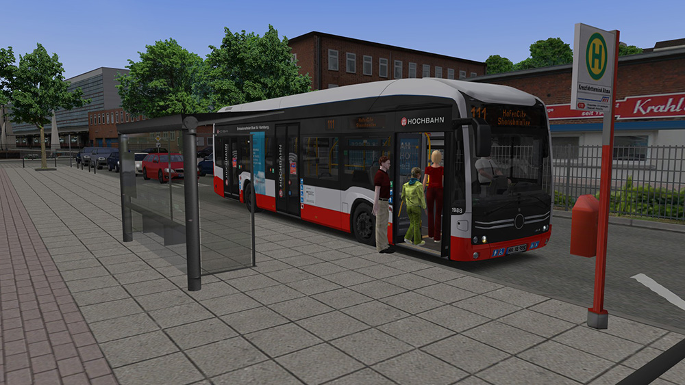 Ônibus elétrico Mercedes-Benz e-Citaro está no jogo Bus Simulator