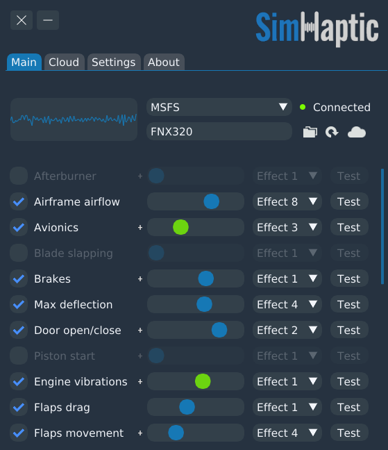 rkApps - SimHaptic MSFS & X-Plane 12/11