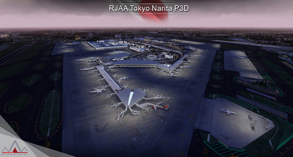 RJAA Tokyo Narita P3D