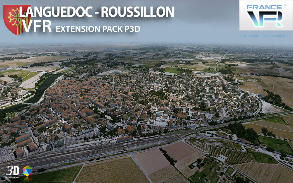 Languedoc-Roussillon VFR - Extension Pack P3D V4/V5