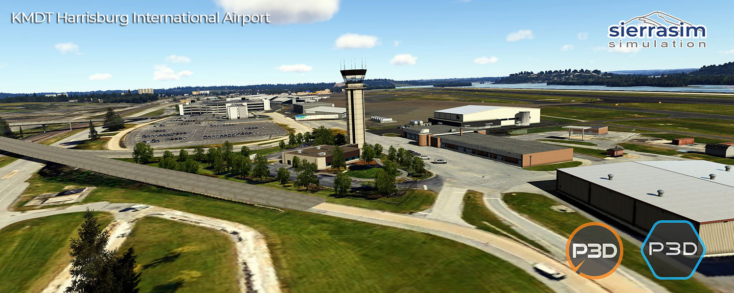Sierrasim Simulation - KMDT - Harrisburg Intl Airport P3D V4-V6