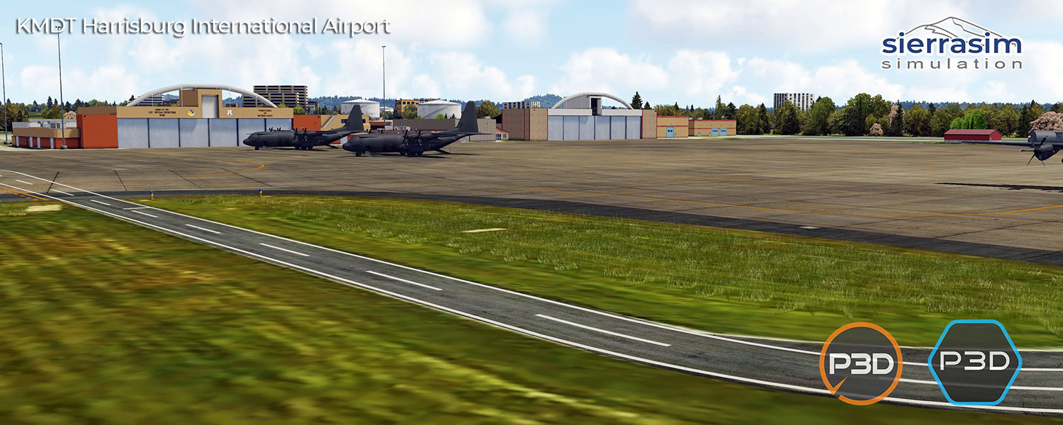 Sierrasim Simulation - KMDT - Harrisburg Intl Airport P3D V4-V6
